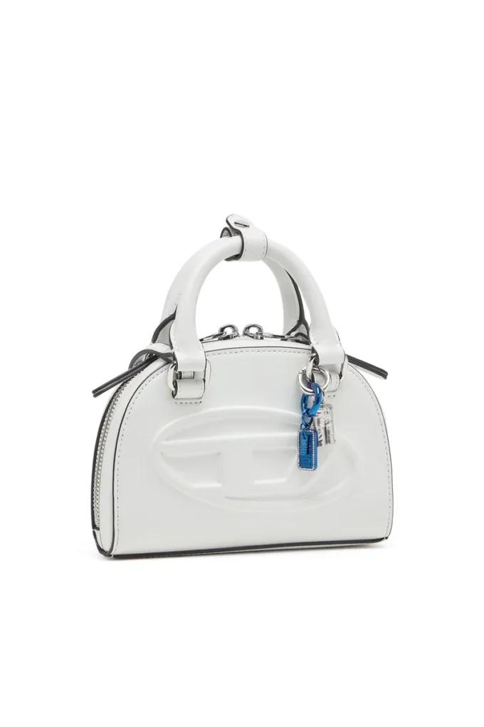 charm-diesel Metal keyring with Diesel logo and rhinestones
