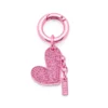 charm-heart Metal heart charm with rhinestones