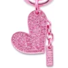 charm-heart Metal heart charm with rhinestones