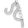 charm leo Metal Leo charm with rhinestones
