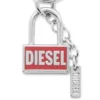charm-lock Metal keyring charm with padlock design