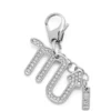 charm scorpio Metal Scorpio charm with rhinestones