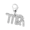 charm virgo Metal Virgo charm with rhinestones