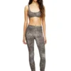 chelsea-utlt Leopard print nylon sports bra