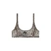 chelsea-utlt Leopard print nylon sports bra