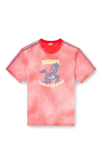 cl-t-boxt-horse Cotton T-shirt with horse graphic print