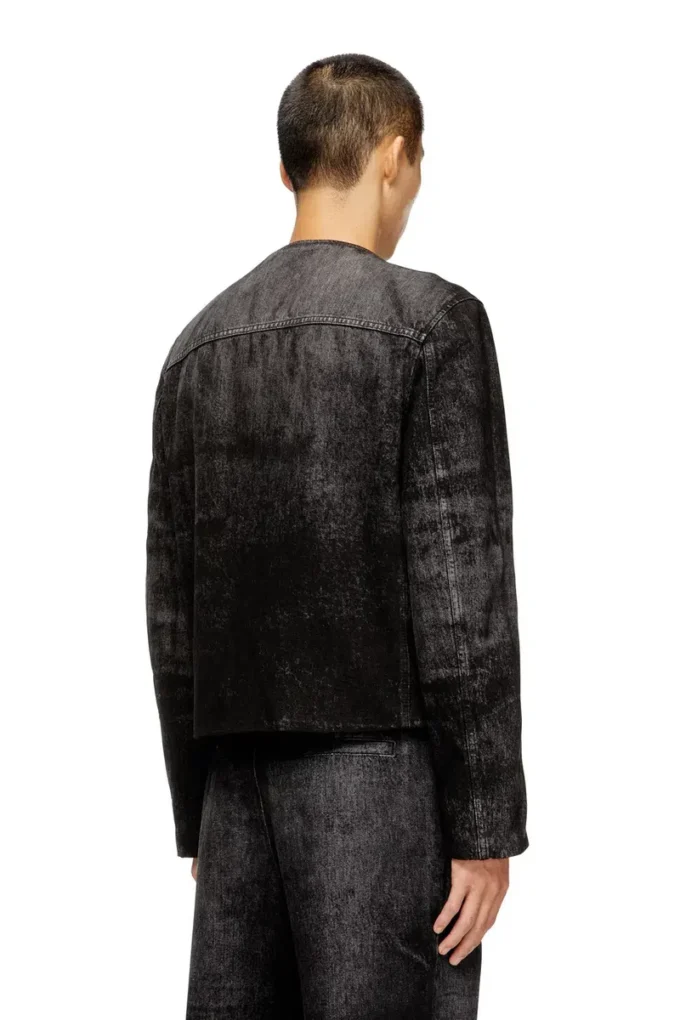 d-aberdeen-fsh2 Jacket in lasered cotton-hemp denim