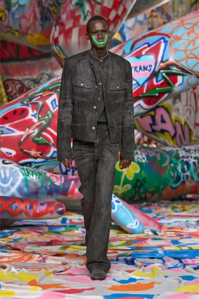 d-aberdeen-fsh2 Jacket in lasered cotton-hemp denim