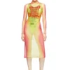 d-afnic Layered midi dress with lyrics print