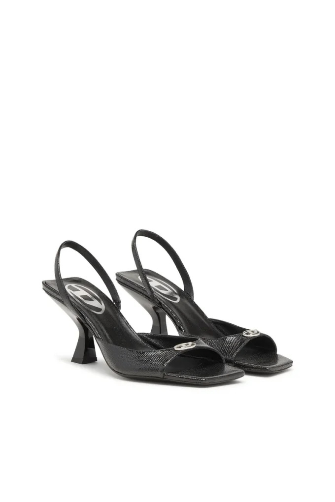 d-amber 75 sandal D-Amber-Slingback sandals in lizard-effect leather