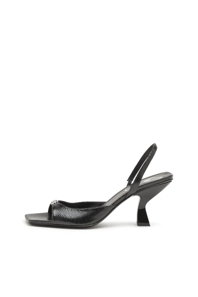 d-amber 75 sandal D-Amber-Slingback sandals in lizard-effect leather