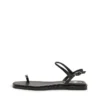 d-amber infra 0 D-AMBER – Sandal in leather with metallic logo