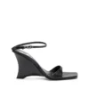 d-amber sandal wedge D-Amber-Wedge sandals in lizard-effect leather