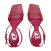 d-amber sandal wedge D-Amber-Wedge sandals in lizard-effect leather