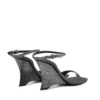 d-amber sandal wedge D-Amber-Wedge sandals in Lurex fabric