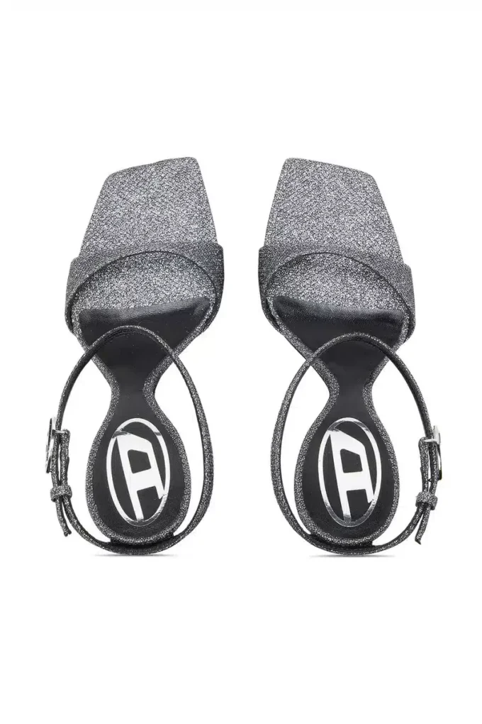 d-amber sandal wedge D-Amber-Wedge sandals in Lurex fabric