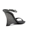 d-amber sandal wedge D-Amber-Wedge sandals in Lurex fabric