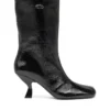 d-amber tube 75 D-Amber-Square-toe ankle boots with naplak effect