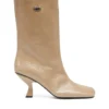 d-amber tube 75 D-Amber-Square-toe ankle boots with naplak effect