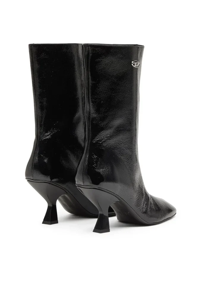 d-amber tube 75 D-Amber-Square-toe ankle boots with naplak effect
