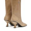 d-amber tube 75 D-Amber-Square-toe ankle boots with naplak effect