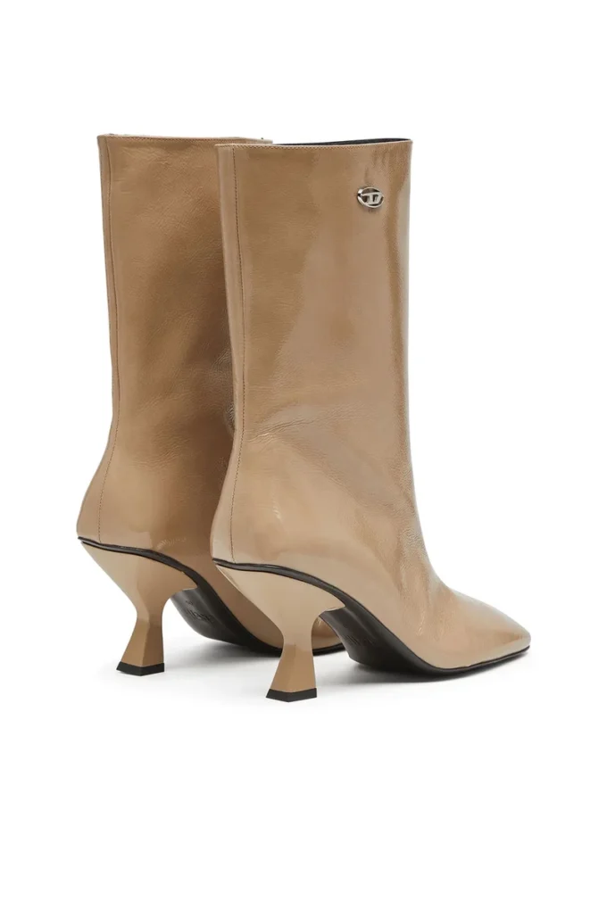 d-amber tube 75 D-Amber-Square-toe ankle boots with naplak effect