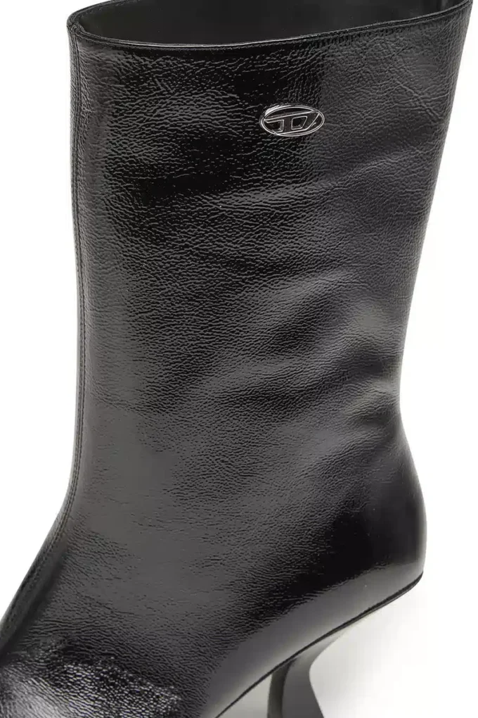 d-amber tube 75 D-Amber-Square-toe ankle boots with naplak effect