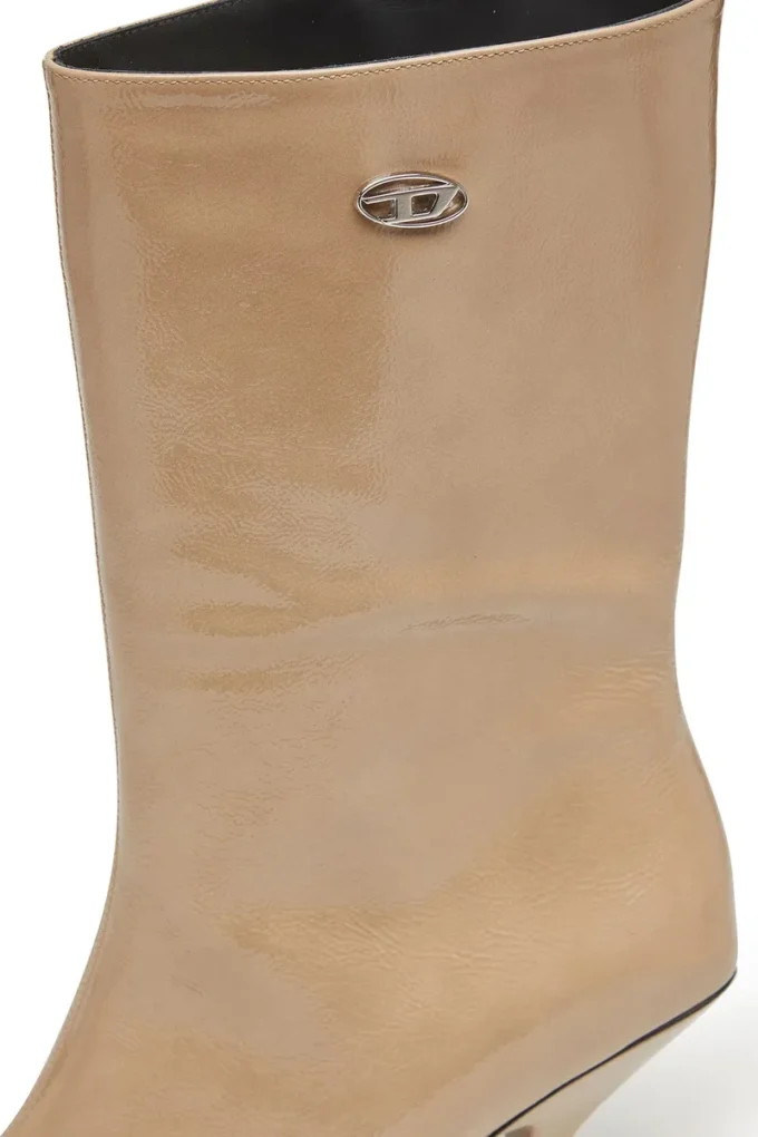 d-amber tube 75 D-Amber-Square-toe ankle boots with naplak effect