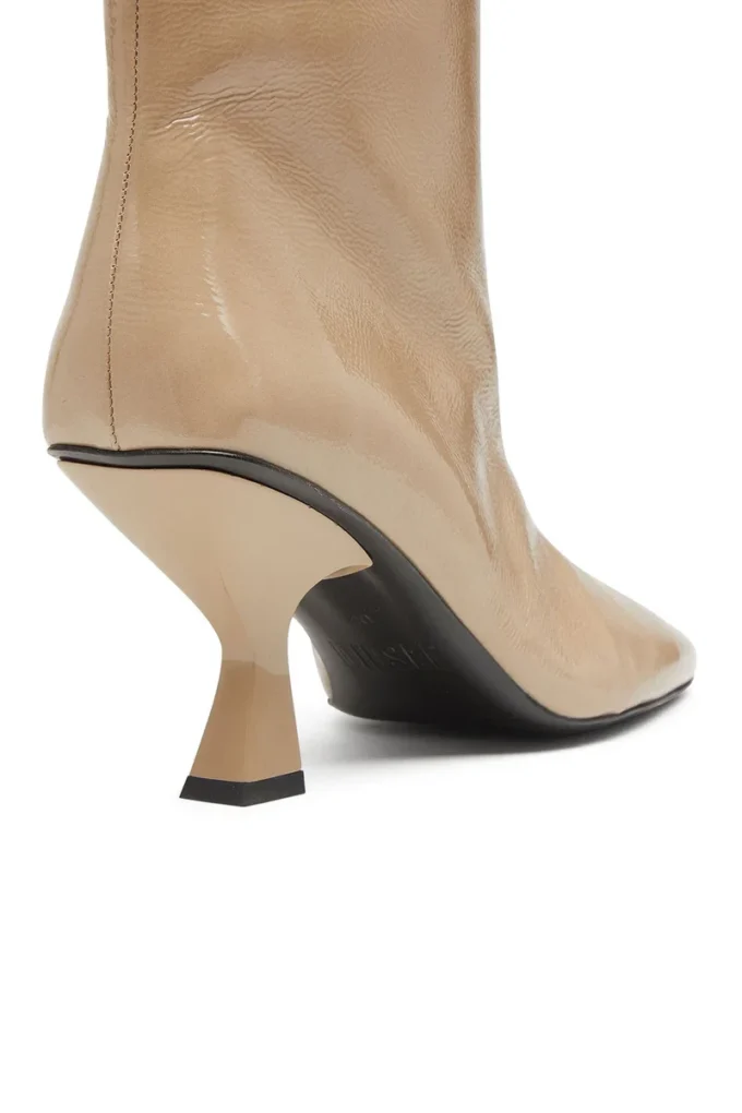 d-amber tube 75 D-Amber-Square-toe ankle boots with naplak effect