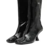 d-amber tube 75 D-Amber-Square-toe ankle boots with naplak effect