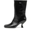 d-amber tube 75 D-Amber-Square-toe ankle boots with naplak effect