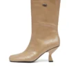 d-amber tube 75 D-Amber-Square-toe ankle boots with naplak effect