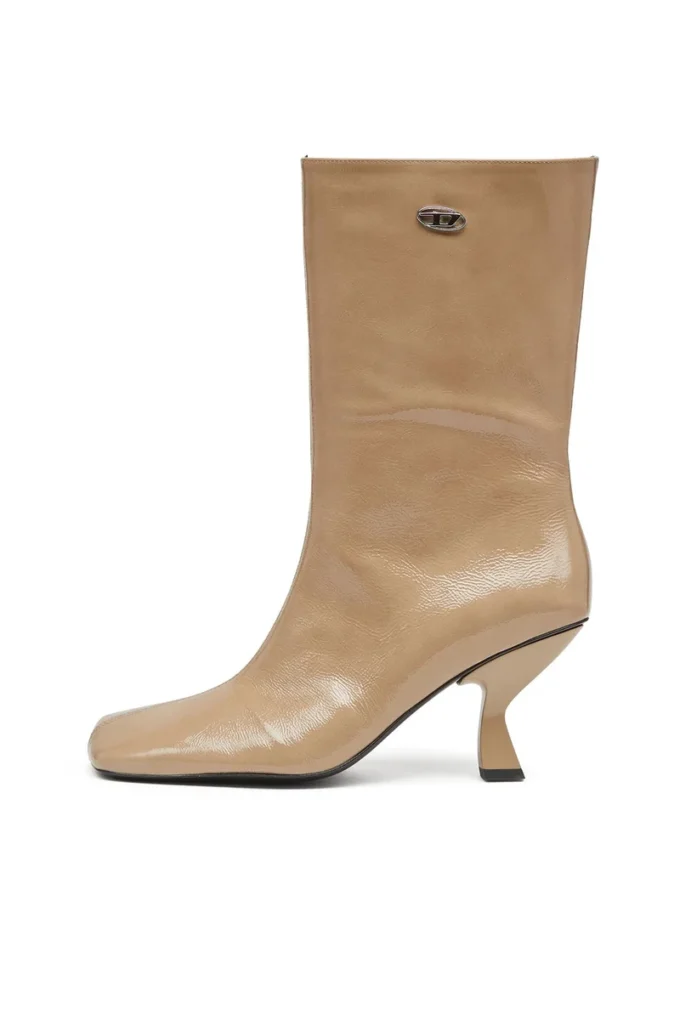 d-amber tube 75 D-Amber-Square-toe ankle boots with naplak effect