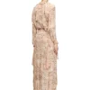 d-azzling-r1 Ruffled maxi dress in camo chiffon