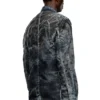 d-bla-dev-fse Blazer in pinstriped devoré denim