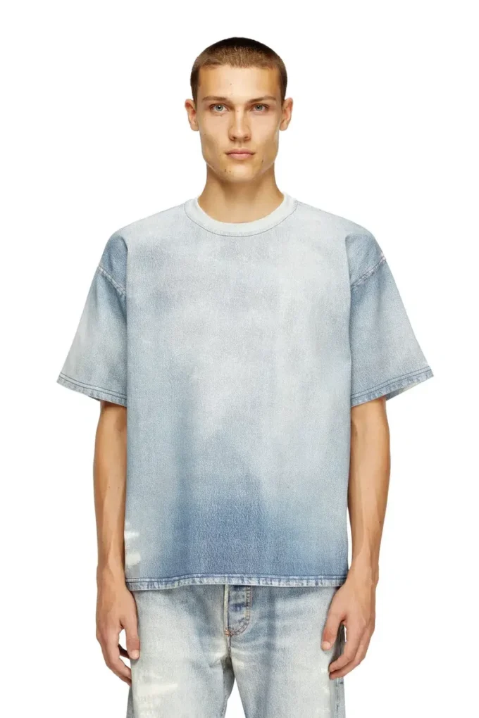 d-box jogg T-shirt in printed bleach-effect JoggJeans