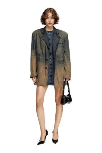 d-cupsleeves Mini dress in denim-look jersey