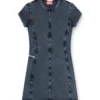d-cupsleeves Mini dress in denim-look jersey