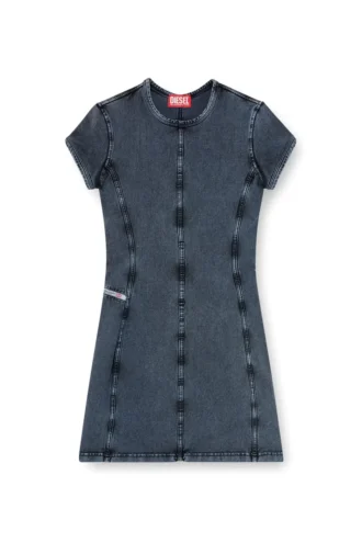 d-cupsleeves Mini dress in denim-look jersey