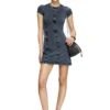 d-cupsleeves Mini dress in denim-look jersey