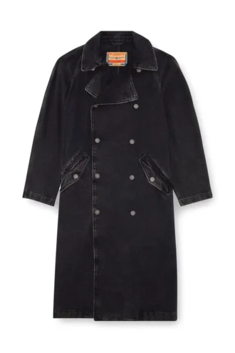 d-delirious-d Trench coat in clean-wash denim