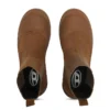 d-donald beatle D-Donald-Chelsea boots in waxed suede and rubber
