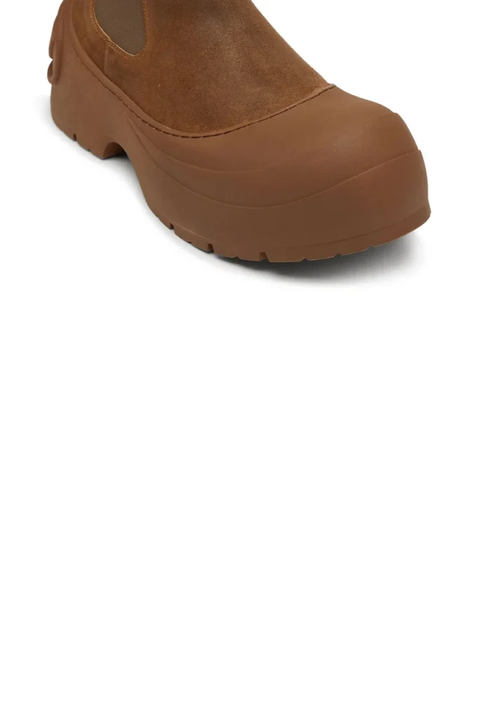 d-donald beatle D-Donald-Chelsea boots in waxed suede and rubber