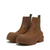 d-donald beatle D-Donald-Chelsea boots in waxed suede and rubber