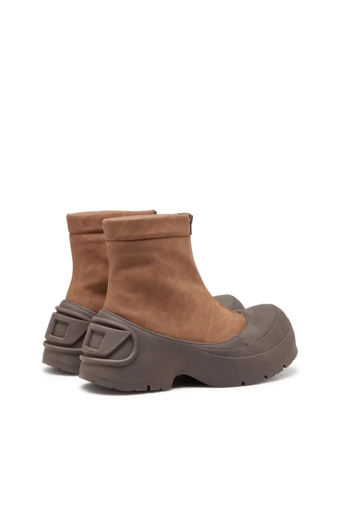 d-donald ch D-Donald-Rubber-trimmed ankle boots