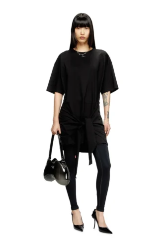 d-eivor T-shirt dress with tie front