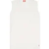 d-emb Short cotton dress with embossed chain