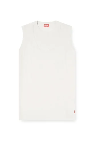 d-emb Short cotton dress with embossed chain