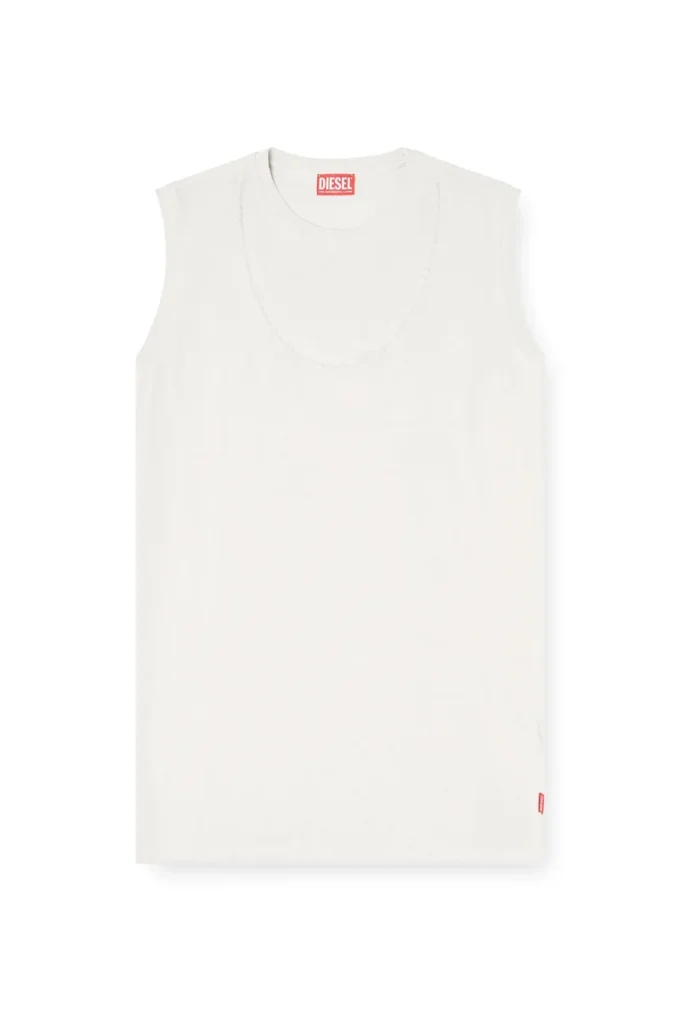 d-emb Short cotton dress with embossed chain