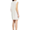 d-emb Short cotton dress with embossed chain